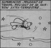 Scan Episode Supercactus pour illustration du travail du dessinateur Alberico Motta
